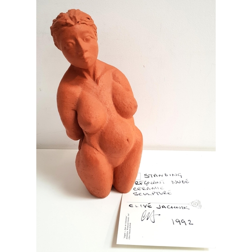 240 - CLIVE VINCENT JACHNIK
Pregnant nude, terracotta study, 33cm high