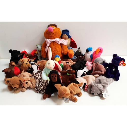 286 - SELECTION OF TWENTY-SEVEN BEANIE BABIES
comprising Princess, Congo, Jabber, Stinky, Mel, Blackie, Tu... 