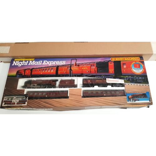 287 - BOXED HORNBY RAILWAYS NIGHT MAIL EXPRESS ELECTRIC TRAIN SET 
including BR City of Nottingham Locomot... 