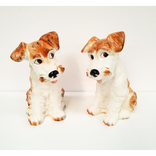 206 - PAIR OF LARGE SYLVAC DOGS
both in white at tan and numbered 1380 Z, 28cm high