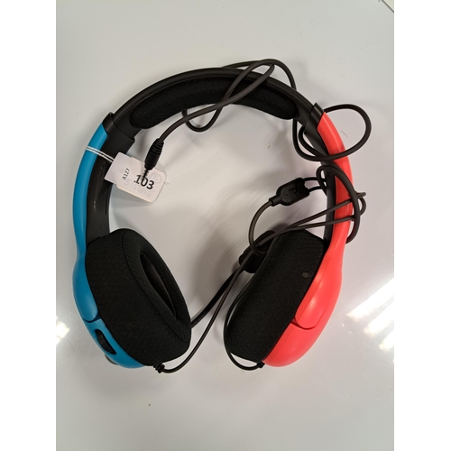 103 - HEADSET FOR NINTENDO SWITCH 
model LVL40