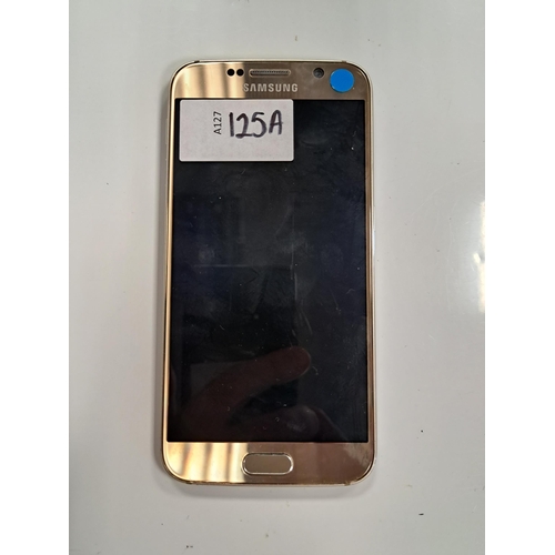 125A - SAMSUNG GALAXY S6
model SM-G920F; IMEI 359845069270812; NOT Google Account Locked.
Note: It is the b... 