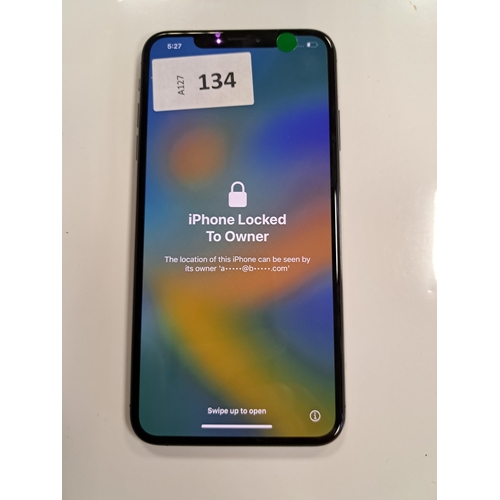 134 - APPLE IPHONE XS MAX
IMEI 357288097126486. Apple Account locked. 
Note: It is the buyer's responsibil... 