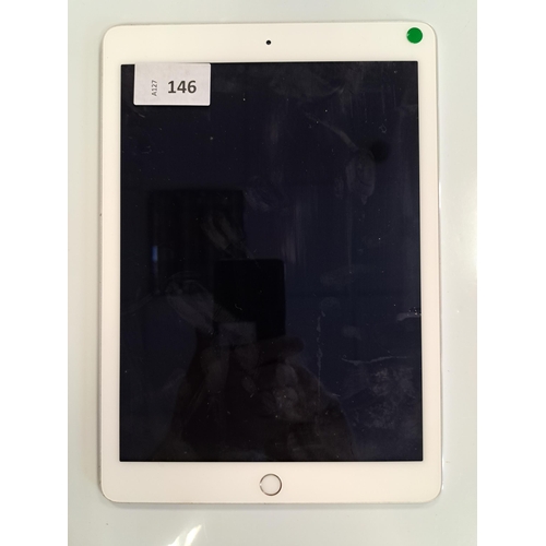 146 - APPLE IPAD AIR 2 - A1566 - WIFI 
serial number DMPQ9LVLG5VY. Apple account locked. 
Note: It is the ... 