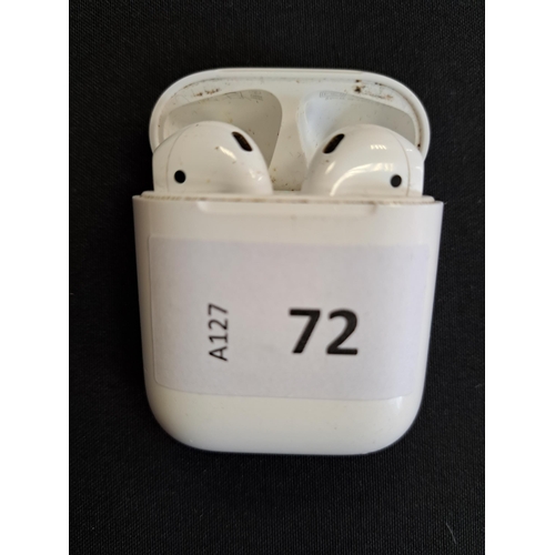 72 - PAIR OF APPLE AIRPODS 2ND GENERATION
in Lightning charging case