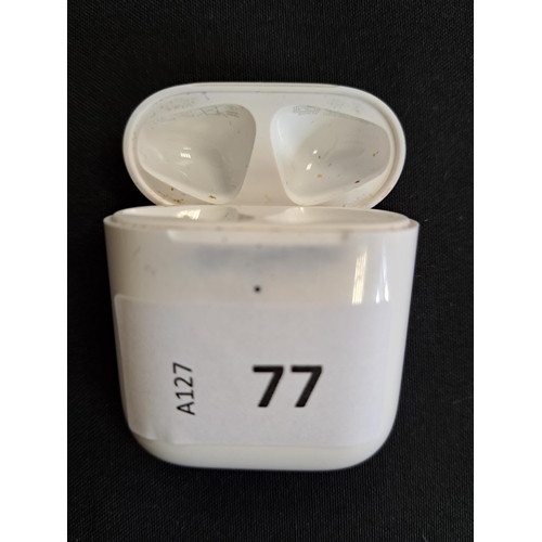 77 - APPLE AIRPODS WIRELESS CHARGING CASE
Note: case is stained with black in places