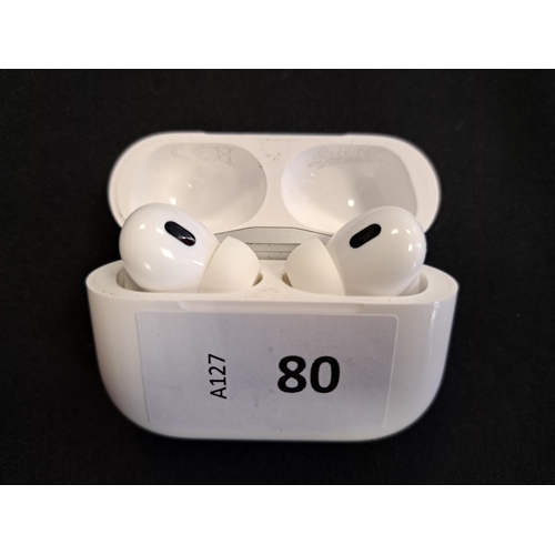 80 - PAIR OF APPLE AIRPODS PRO 2ND GENERATION
in AirPods MagSafe charging case