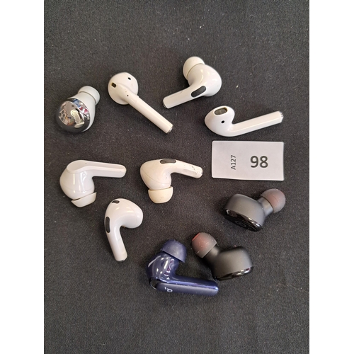 98 - SELECTION OF LOOSE EARBUDS
including Apple, Soundcore (10)