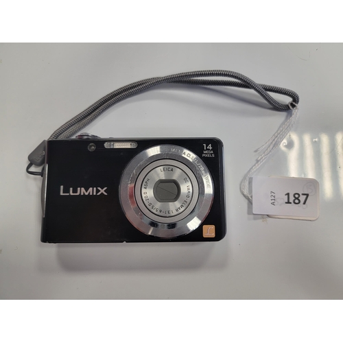 187 - PANASONIC LUMIX DIGITAL CAMERA 
model DMC-FS16, 14 mega pixel