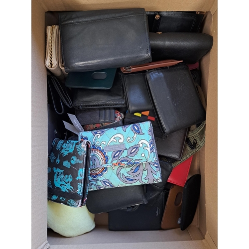 47 - ONE BOX OF PURSES AND WALLETS
branded and unbranded