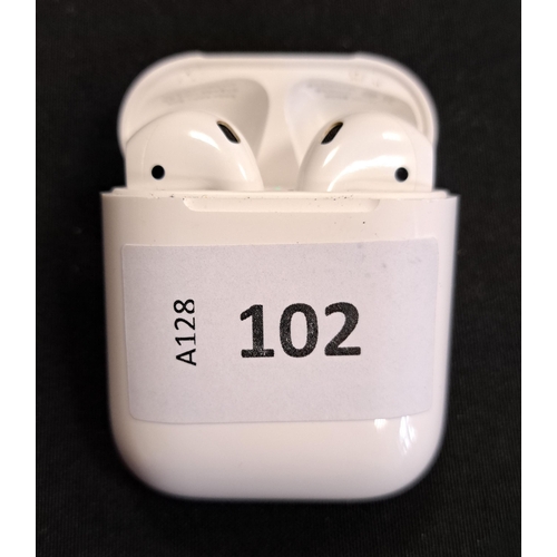 102 - PAIR OF APPLE AIRPODS 2ND GENERATION
in Lightning charging case