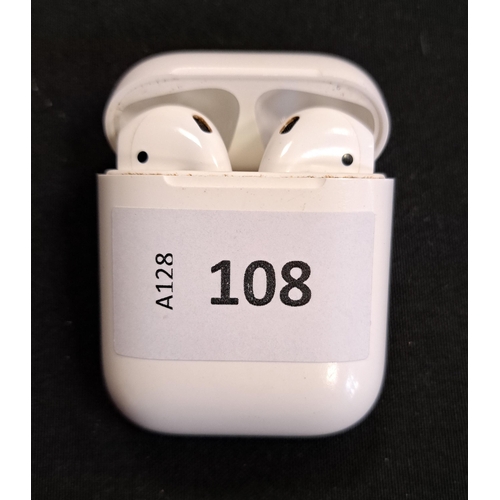 108 - PAIR OF APPLE AIRPODS 2ND GENERATION
in Lightning charging case