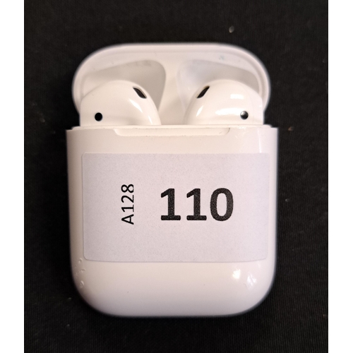 110 - PAIR OF APPLE AIRPODS 2ND GENERATION
in Lightning charging case