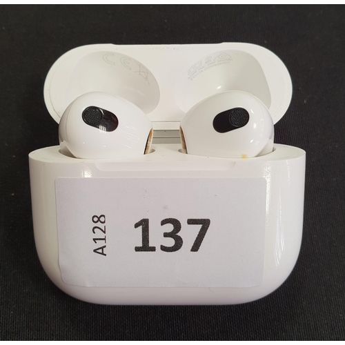 137 - PAIR OF APPLE AIRPODS 3RD GENERATION
in MagSafe charging case