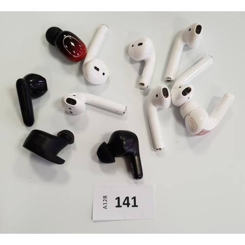 141 - SELECTION OF LOOSE EARBUDS
including Apple (11)