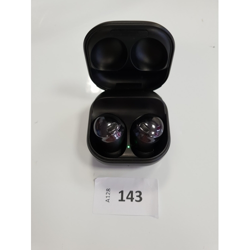 143 - PAIR OF SAMSUNG EARBUDS
in charging case, model SM-R190