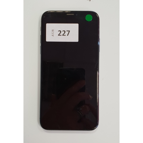 227 - APPLE IPHONE XS MAX
IMEI 357227095252860. Apple Account locked. 
Note: There is a black semi-circle ... 