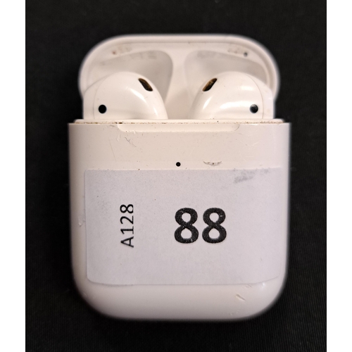 88 - PAIR OF APPLE AIRPODS 2ND GENERATION
in Wireless charging case