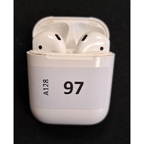 97 - PAIR OF APPLE AIRPODS 2ND GENERATION
in Lightning charging case