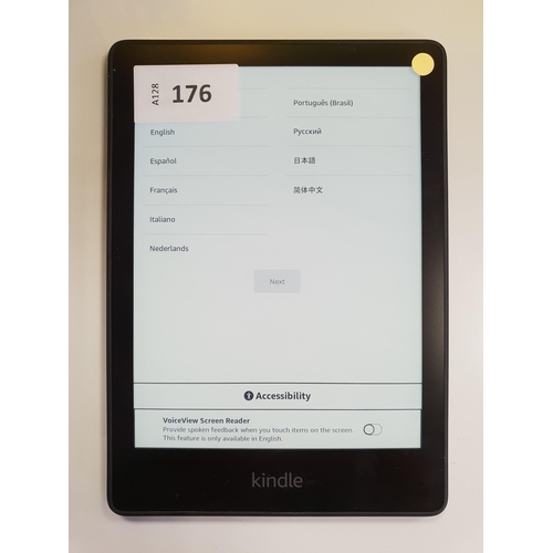 176 - AMAZON KINDLE PAPERWHITE 5 E-READER
serial number G001 PX12 3014 0EAF
Note: It is the buyer's respon... 