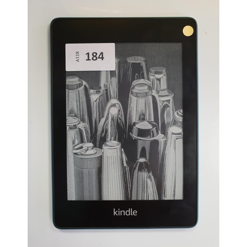 184 - AMAZON KINDLE PAPERWHITE 4 TWILIGHT BLUE E-READER
serial number G001 6Q03 0496 0HTG
Note: It is the ... 