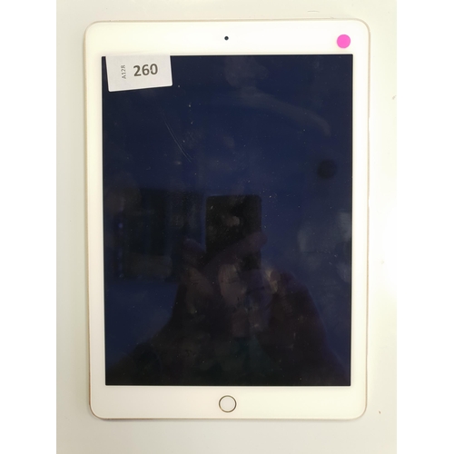 260 - APPLE IPAD AIR 2 - A1566 - WIFI 
serial number DMPT92Z1G5W3. Apple account locked. 
Note: It is the ... 