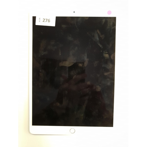 276 - APPLE IPAD PRO 10.5 INCH - A1701 - WIFI 
serial number DMPVN1WYHP51. Apple account locked.
Note: per... 