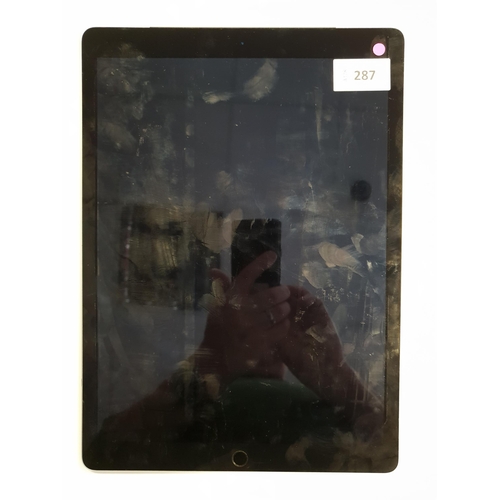 287 - APPLE IPAD PRO 12.9 INCH - A1652 - WIFI & CELLULAR 
serial number DLXT20J4GMW3. Apple account locked... 