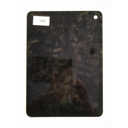 289 - APPLE IPAD AIR 5TH GEN - A2589 - WIFI & CELLULAR  
serial number PK7GX0H9LT. IMEI 357667700987402 Ap... 