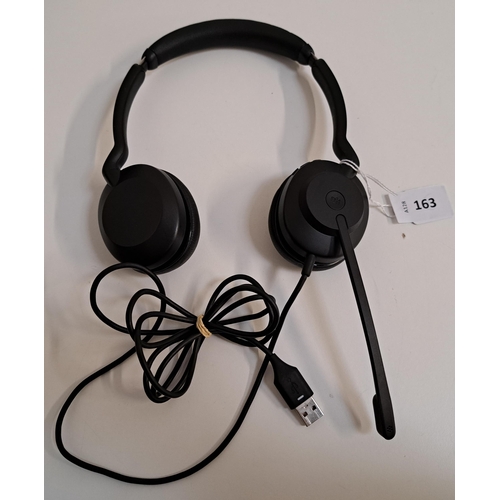 163 - PAIR OF JABRA WIRED STEREO HEADSET