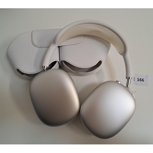 166 - PAIR OF APPLE AIRPODS MAX HEADPHONES
A2096 - H0YJXX0GP3WC - NOT Apple Account Locked, in headphone c... 