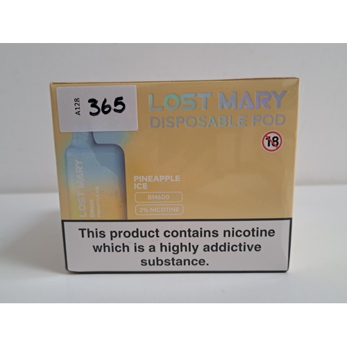 365 - LOST MARY DISPOSABLE POD PINEAPPLE ICE
BM600, 2% nicotine, 10 pack
Note: You must be over the age of... 