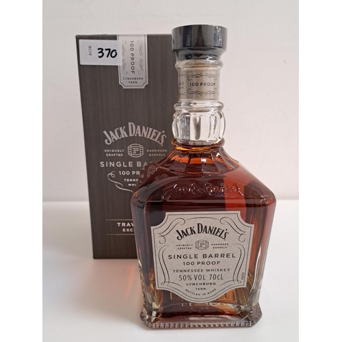 370 - BOXED JACK DANIEL'S SINGLE BARREL 100 PROOF WHISKEY
(700ml, 50%)
Note: You must be over the age of 1... 