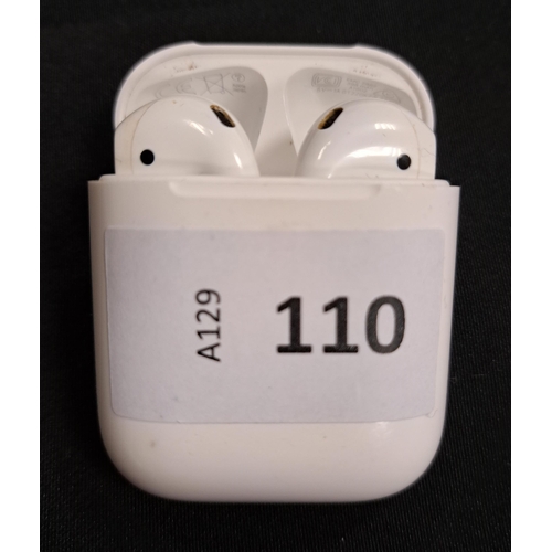 110 - PAIR OF APPLE AIRPODS 2ND GENERATION 
in Lightning charging case