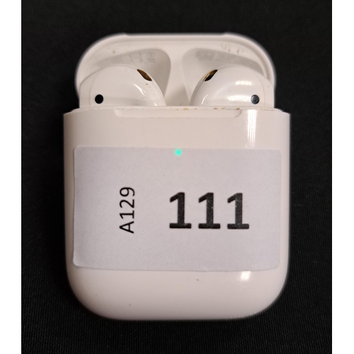 111 - PAIR OF APPLE AIRPODS 2ND GENERATION
in Wireless charging case