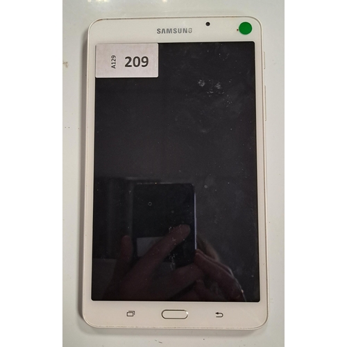 209 - SAMSUNG GALAXY TAB S8
Model: SM-T280.  S/N R52JA1S0ESM. Google Account Locked.  Note: It is the buye... 