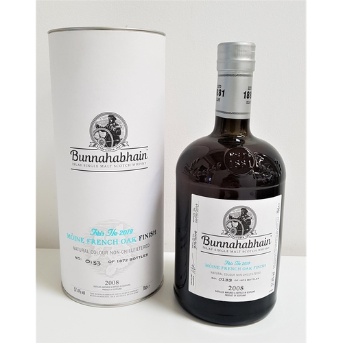 275 - BUNNAHABHAIN FEIS ILE 2019 ISLAY SINGLE MALT SCOTCH WHISKY
Moine French oak finish. Distilled 2008 a... 