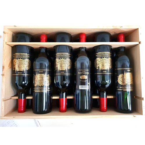 305 - CHATEAU PALMER MARGAUX 2000
12 bottles, 3me cru classe, Medoc Bordeaux, in original wooden case, 75c... 