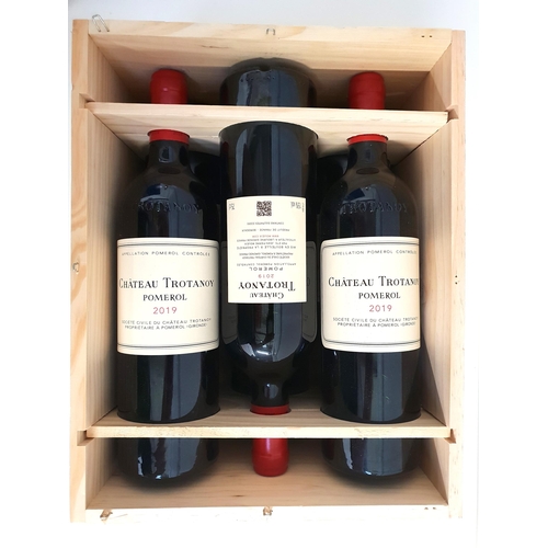 312 - CHATEAU TROTANOY POMEROL 2019
6 bottles, in original wooden case, 75cl and 15%