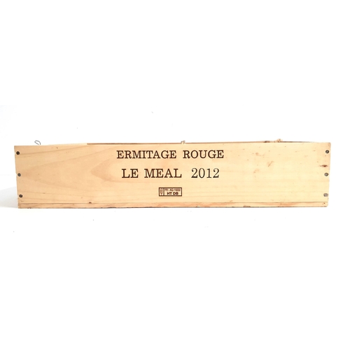 317 - M. CHAPOUTIER LE MEAL ERMITAGE 2012
6 bottles, in original wooden case, 75cl and 14%