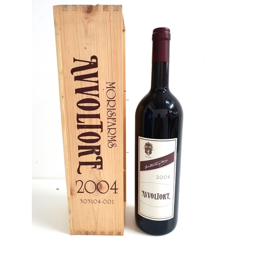 319 - MORISFARMS AVVOLTORE MAREMMA TOSCANA MAGNUM 2004
in original wooden case, 1.5l and 14%