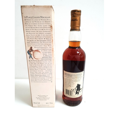 280 - THE MACALLAN 18 YEAR OLD SINGLE HIGHLAND MALT SCOTCH WHISKY - 1976
bottled 1995. 70cl and 43%. Level... 