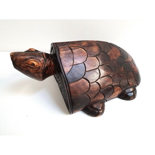 214 - CARVED TEAK TORTOISE
51cm long