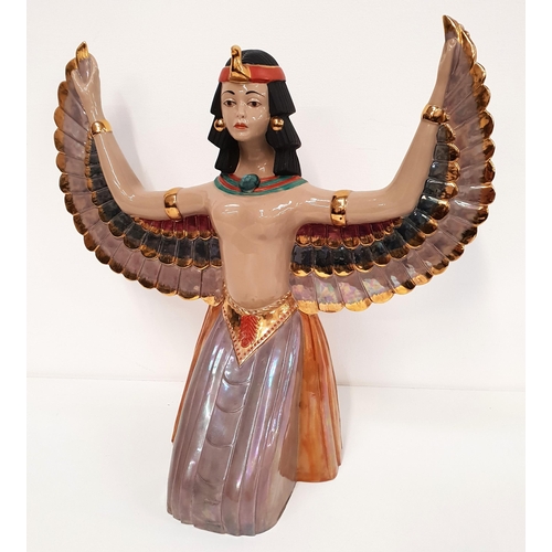 185 - MARCO GINER FIGURINE OF CLEOPATRA 
kneeling with her arms outstretched, 39cm high