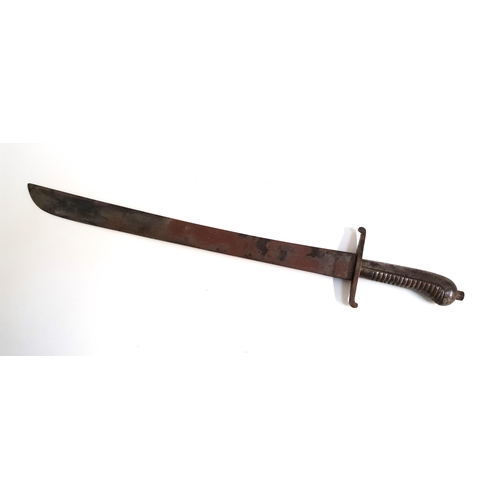 263 - IMPERIAL GERMAN M1829 FACHINENEMESSER SHORT SWORD
with a single edged rounded point 47cm long blade,... 