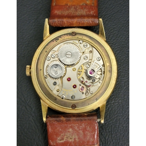 26 - GENTLEMAN'S ROLEX EIGHTEEN CARAT GOLD CASED WRISTWATCH
circa 1940s, the dial with Arabic numerals an... 