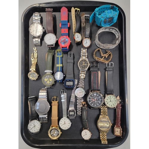 116 - SELECTION OF LADIES AND GENTLEMEN'S WRISTWATCHES
including Casio, Emporio Armani, Ravel, Seiko, Citi... 