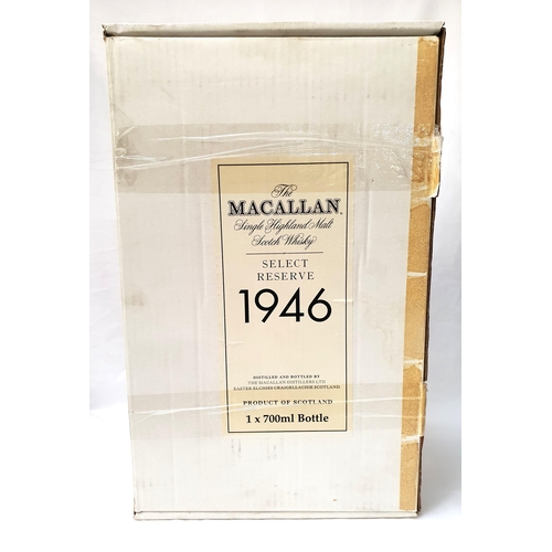 282 - THE MACALLAN 1946 SELECT RESERVE - FIFTY-TWO YEAR OLD SINGLE HIGHLAND MALT SCOTCH WHISKY
bottle numb... 