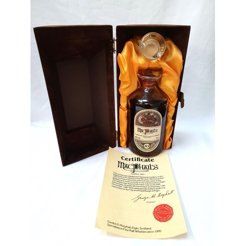 283 - MACPHAIL'S 50 YEAR OLD HIGHLAND MALT SCOTCH WHISKY
Distilled December 1937 and bottled December 1987... 