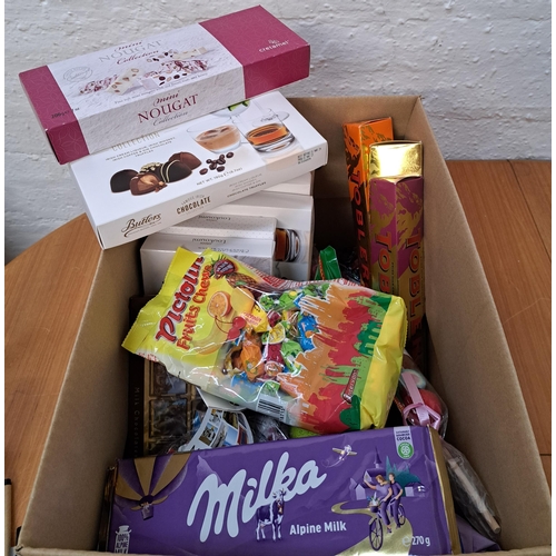 14 - ONE BOX OF CONSUMABLE ITEMS
including sweets, chocolates , nougat